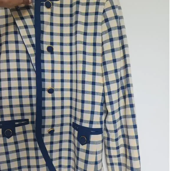 Vintage Executive Collection Plaid Blazer - Picture 5 of 9